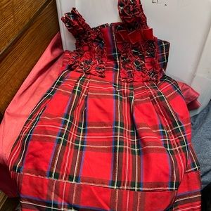 Girls Plaid Ruffled Lined Jumper Size 3T The Children’s Place